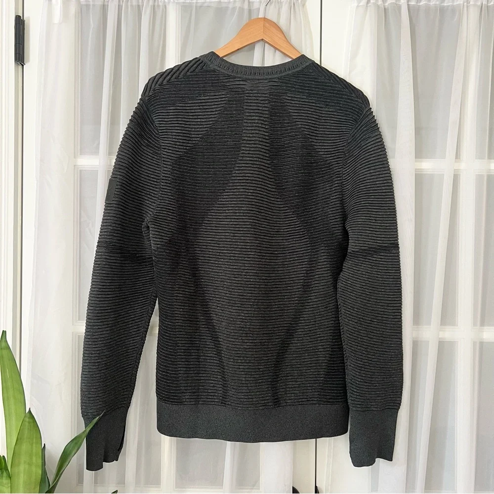 Under Armour New Mens Dark Gray Intelli-Knit Phantom 2.0 Crew Sweater Sz Large